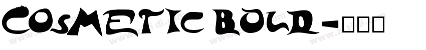 Cosmetic BOLD字体转换